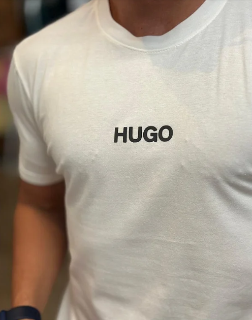 Camiseta Slim Fit Hugo Boss Branco ®