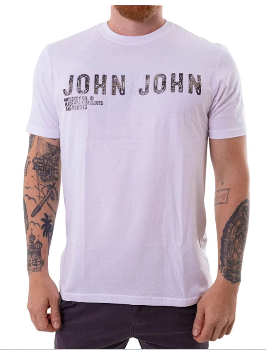 Camiseta Regular Fit John John Branco ®
