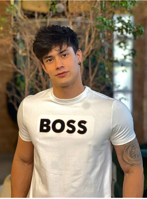 Camiseta Hugo Boss Slim Fit Branco ®