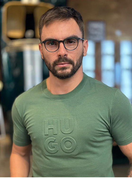Camiseta Slim Fit Hugo Boss Verde ®