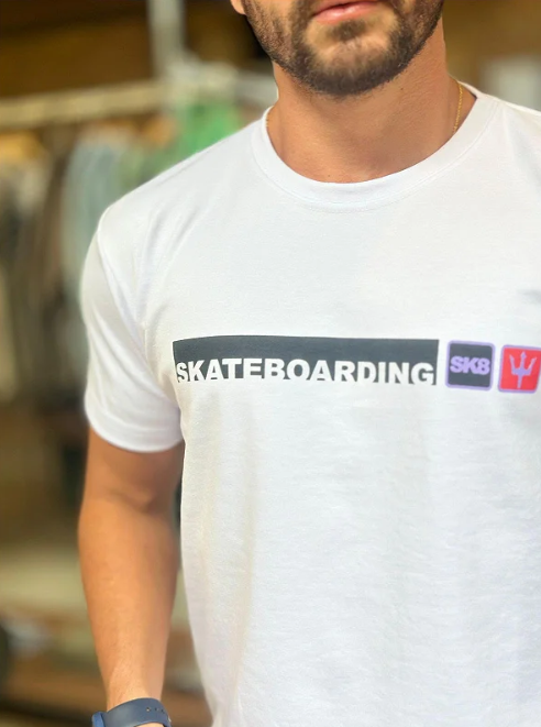 Camiseta Big Shirt Osklen Skateboarding Branco ®