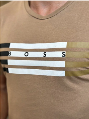 Camiseta Hugo Boss Slim Fit Caqui ®